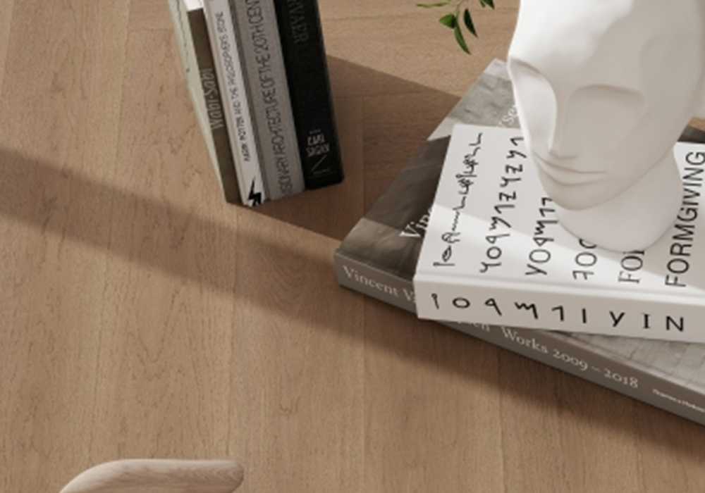 Oak Herringbone Stream-Valley Engineered Wood Flooring-KZR9101