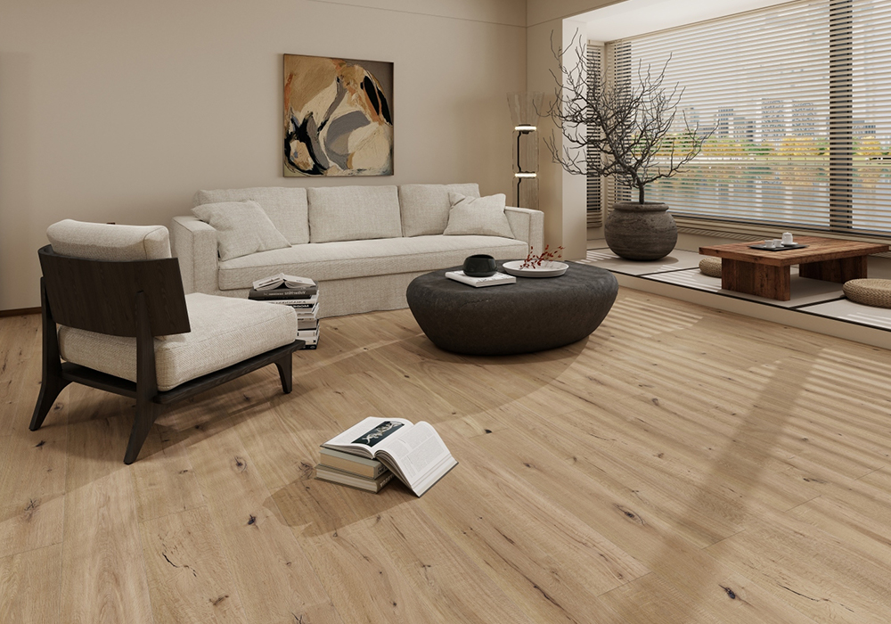 Earl-Grey Oak Herringbone Engineered Wood Flooring-K9ZR8001