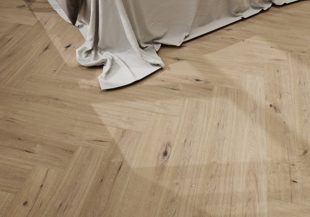 Rustic Oak Straight-Plank Earl-Grey Engineered Wood Flooring-K9ZD1901
