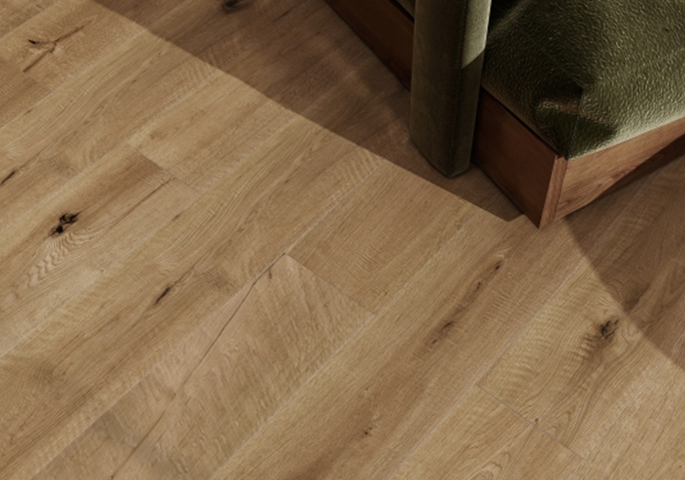 Straight-Plank Khaki Oak Engineered Wood Flooring-K9ZD1902