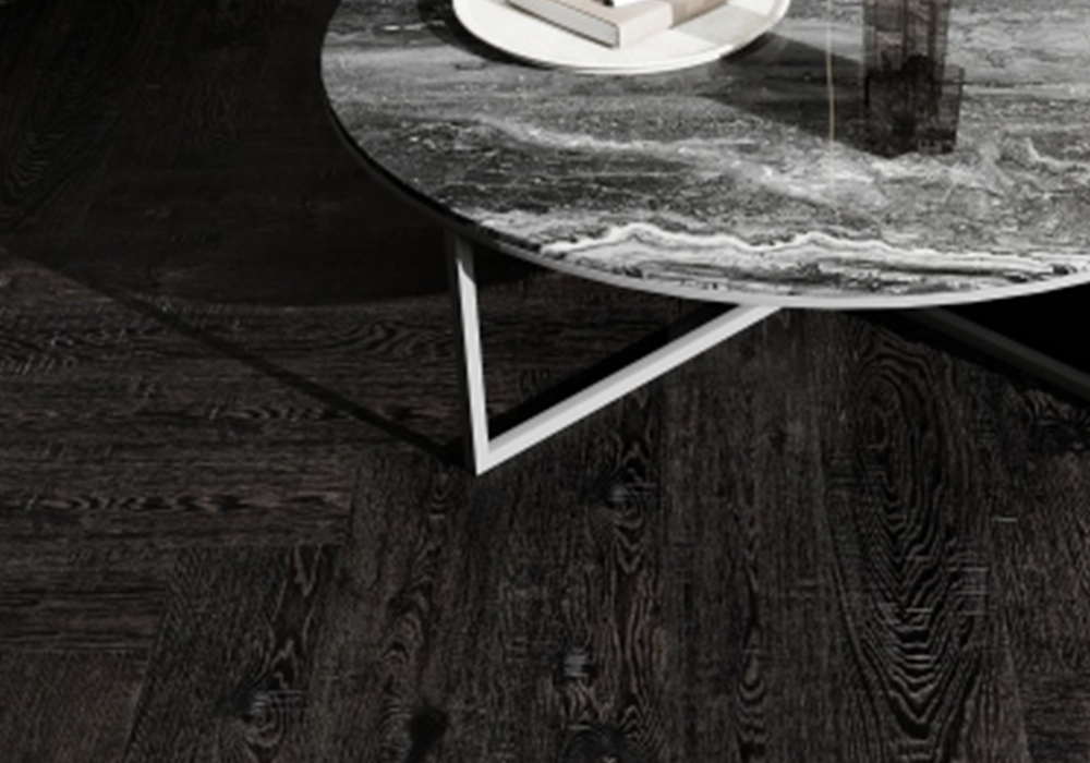 Dark-Chocolate Oak Herringbone Engineered Wood Flooring-K9ZR8005