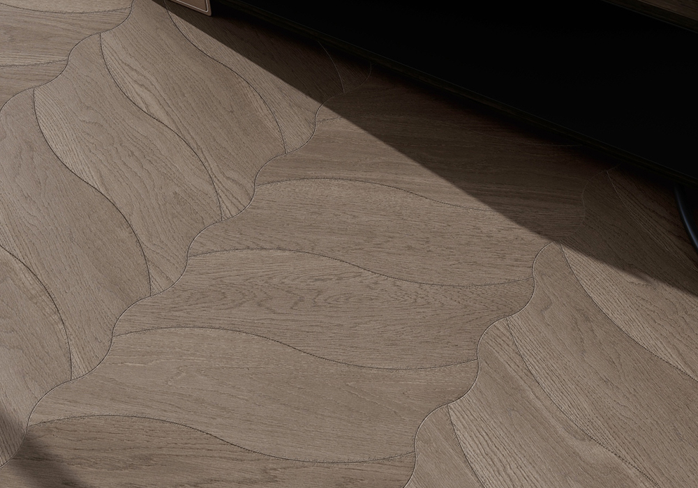 Oak Leaf-Parquet Dusk-Glow Engineered Wood Flooring-KZL6004