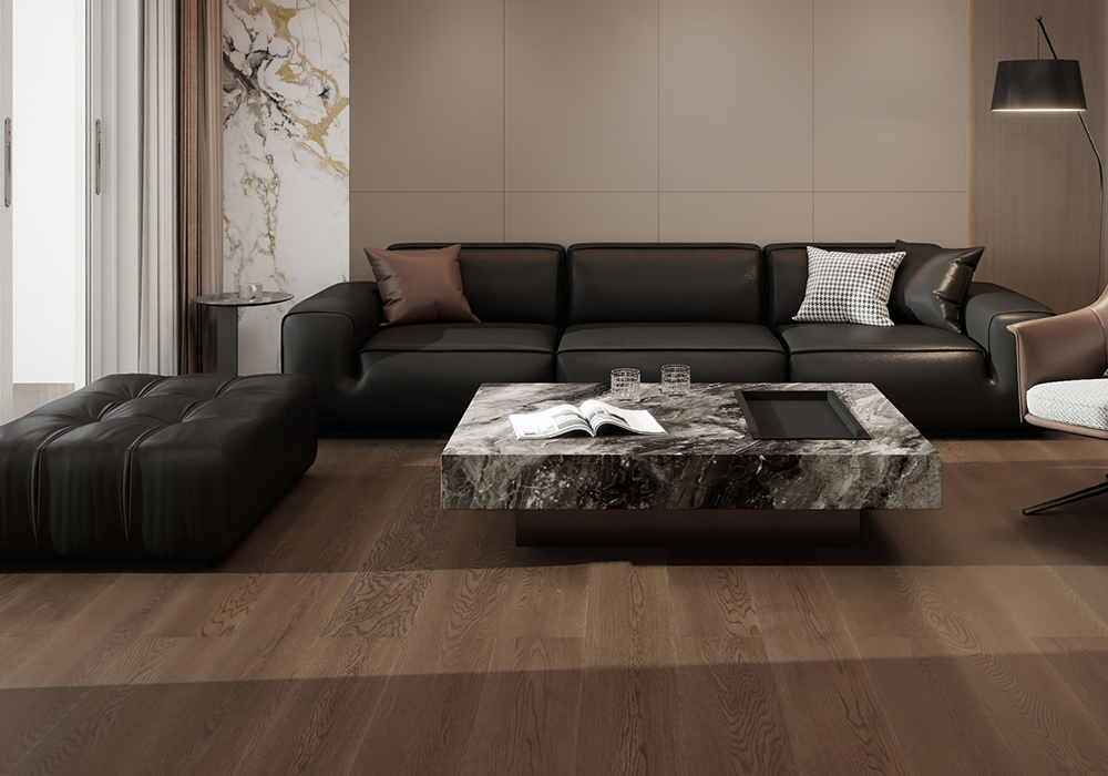 Oak Coffee-Stone Weave Signature Engineered Wood Flooring-KZF5706
