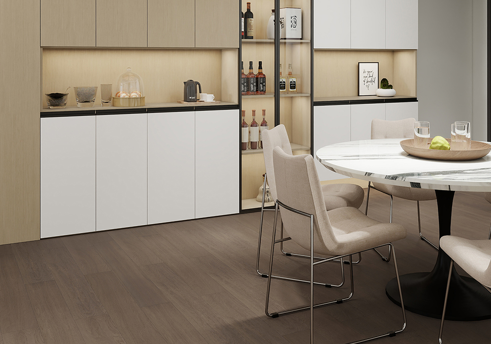 Slim-Profile Feather-White Oak Engineered Wood Flooring-CZD1202