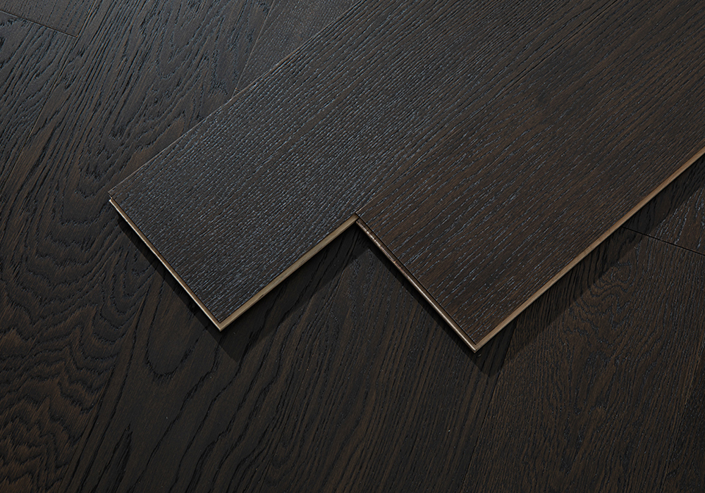 Slim-Profile Dark-Ale Oak Engineered Wood Flooring-CZD1206