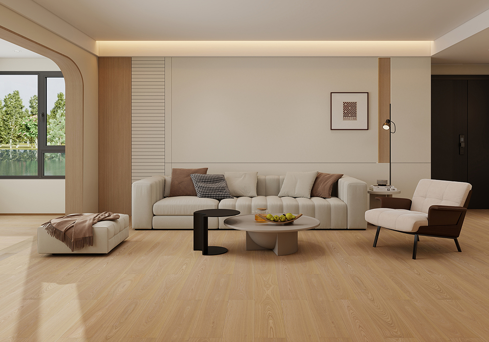 Textured Glacier Ash Engineered Wood Flooring-QQD1221