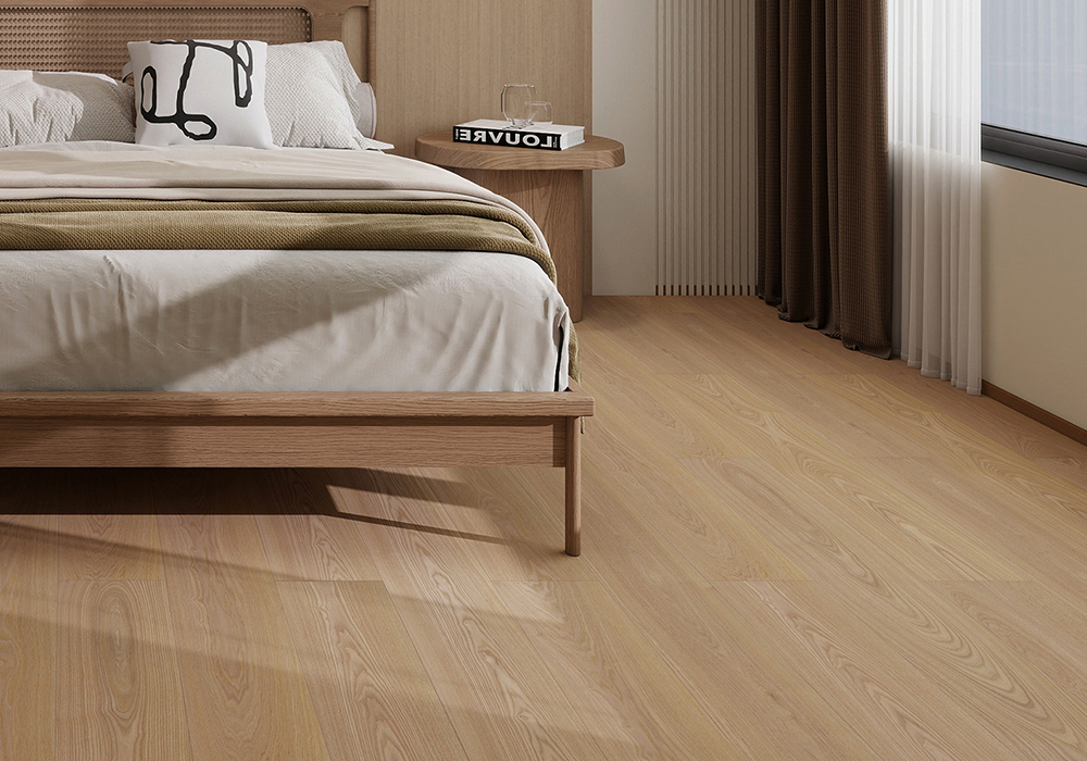 Textured Glacier Ash Engineered Wood Flooring-QQD1221