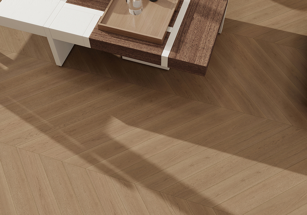Straight-Plank Stream-Valley Oak Engineered Wood Flooring-KZD1201