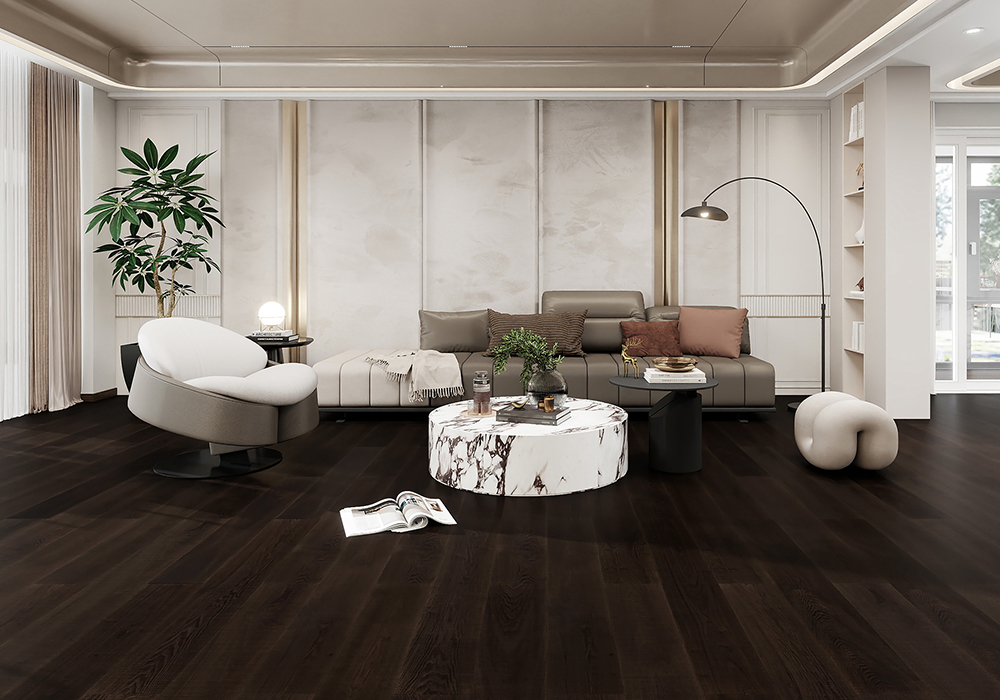 Ash Crimson-Canyon Weave Textured Engineered Wood Flooring-QQD1226
