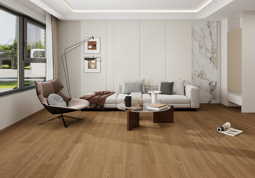 Ash Coastline Weave Textured Engineered Wood Flooring-QQD1222