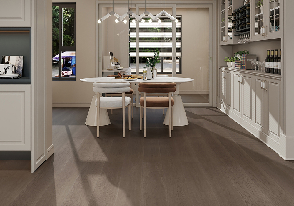 Dusk-Glow Oak Straight-Plank Engineered Wood Flooring-KZD1204