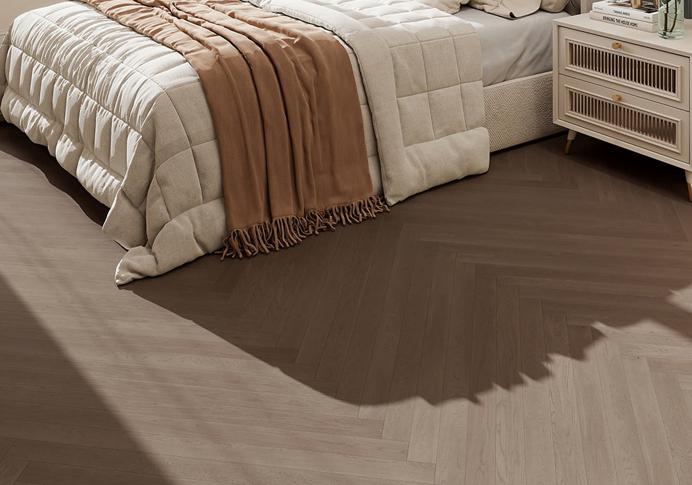 Dusk-Glow Oak Straight-Plank Engineered Wood Flooring-KZD1204