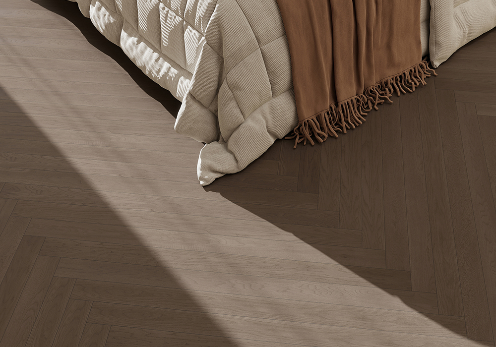 Dusk-Glow Oak Straight-Plank Engineered Wood Flooring-KZD1204