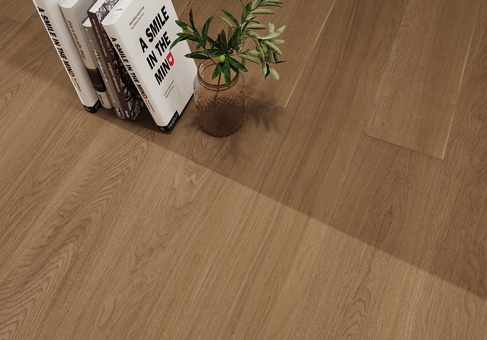 Wheat-Gold Finish Oak Signature Engineered Wood Flooring-KZD1916