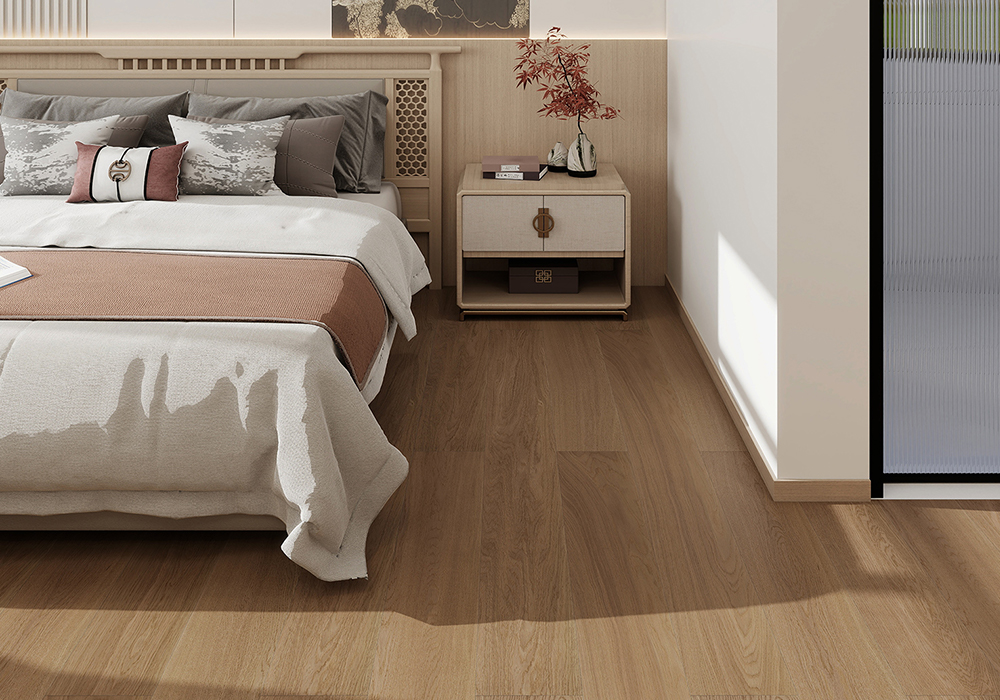 Wheat-Gold Finish Oak Signature Engineered Wood Flooring-KZD1916