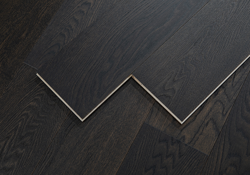 Oak Ink-Wave Weave Wave-Cured Engineered Wood Flooring-WZD1936