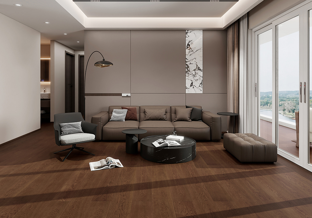 Graceful-Charm Oak Straight-Plank Engineered Wood Flooring-KZD1905