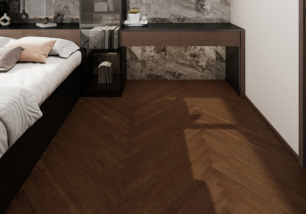 Graceful-Charm Oak Straight-Plank Engineered Wood Flooring-KZD1905