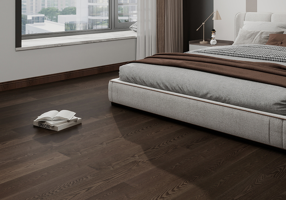 Clear-Shadow Ash Textured Engineered Wood Flooring-QQD1224