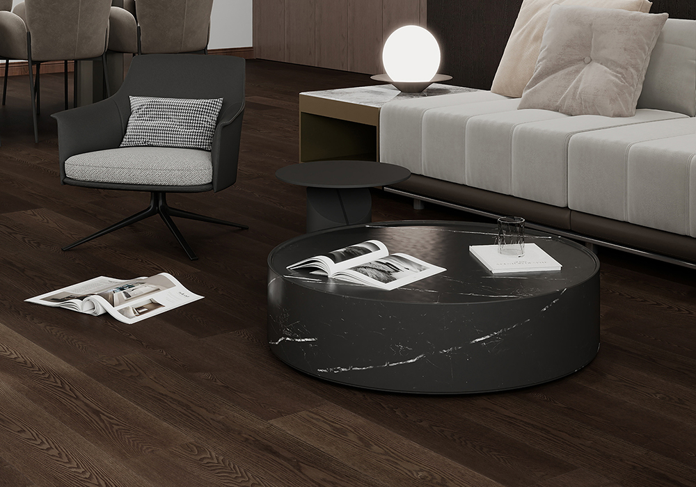 Clear-Shadow Ash Textured Engineered Wood Flooring-QQD1224
