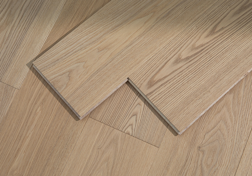 Textured Glacier Ash Engineered Wood Flooring-QQD1221