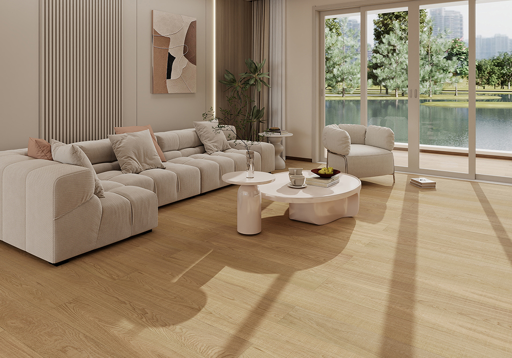 Oak Frost-Bloom Weave Wave-Cured Engineered Wood Flooring-WZD1931