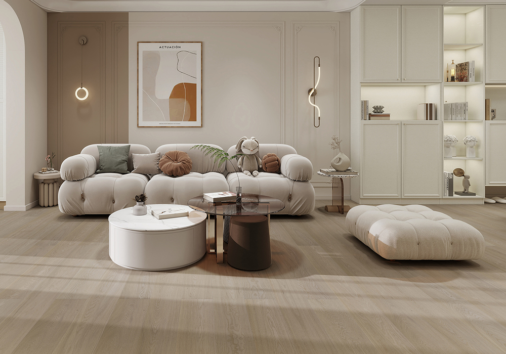 Signature Snow-Whisper Oak Engineered Wood Flooring-KZD1907