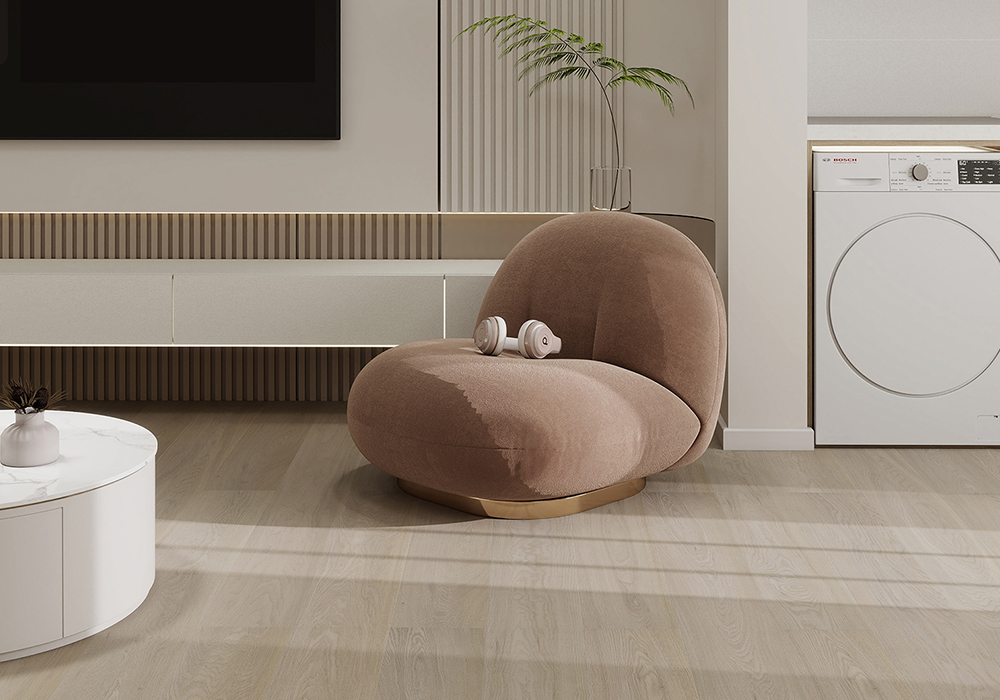 Signature Snow-Whisper Oak Engineered Wood Flooring-KZD1907