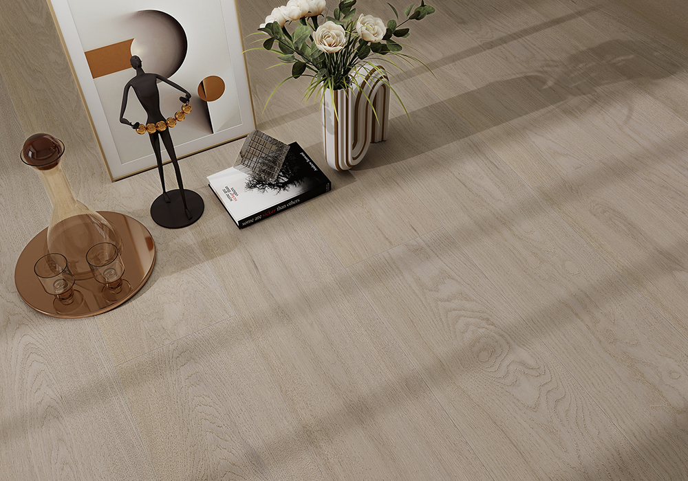 Signature Snow-Whisper Oak Engineered Wood Flooring-KZD1907