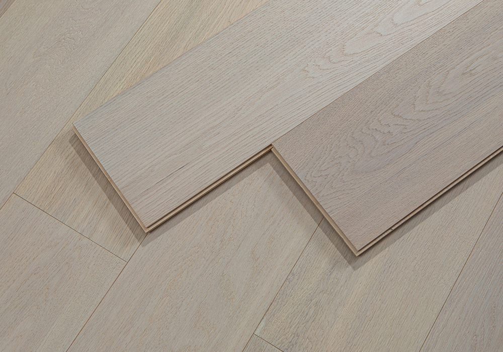 Signature Snow-Whisper Oak Engineered Wood Flooring-KZD1907