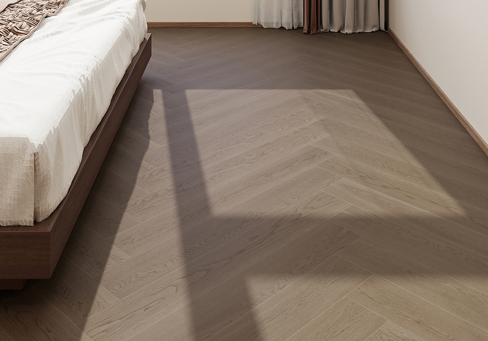 Oak Straight-Plank Cloud-Drift Engineered Wood Flooring-KZD1903