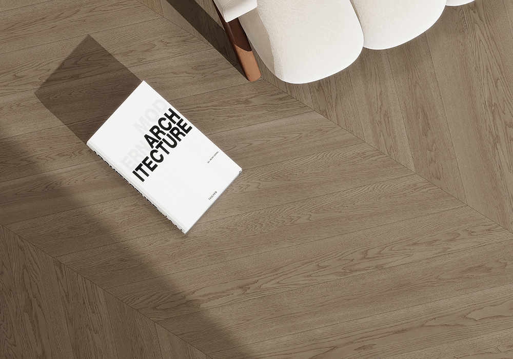 Oak Straight-Plank Cloud-Drift Engineered Wood Flooring-KZD1903