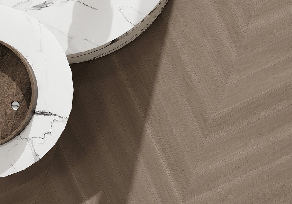 Signature Oak Straight-Plank Dusk-Glow Engineered Wood Flooring-KZD1904