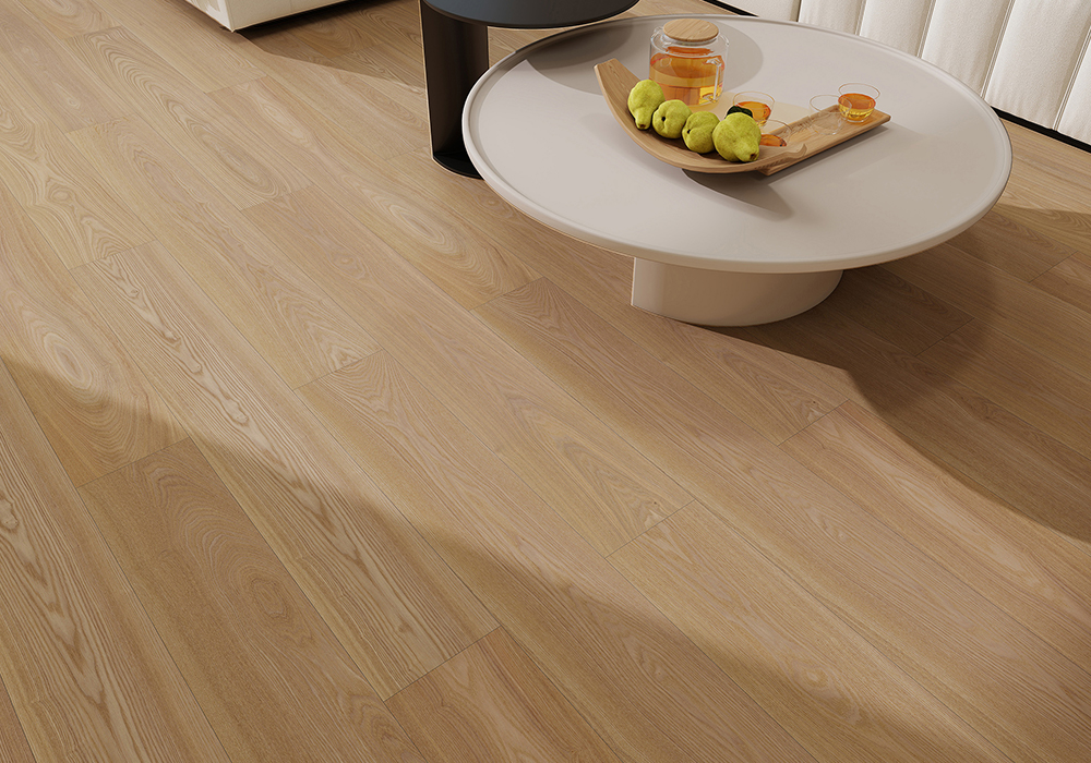 Textured Glacier Ash Engineered Wood Flooring-QQD1221