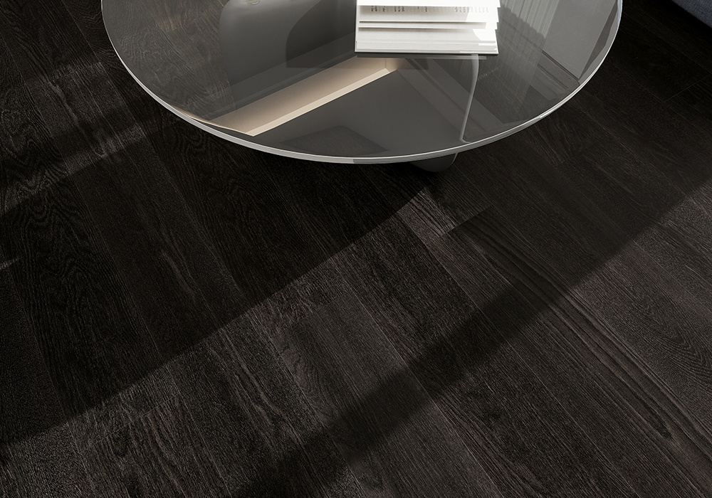 Oak Ink-Wave Weave Wave-Cured Engineered Wood Flooring-WZD1936