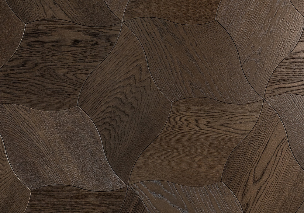 W9ZX3002 Small Leaf Parquet Oak Graceful Petal Flooring