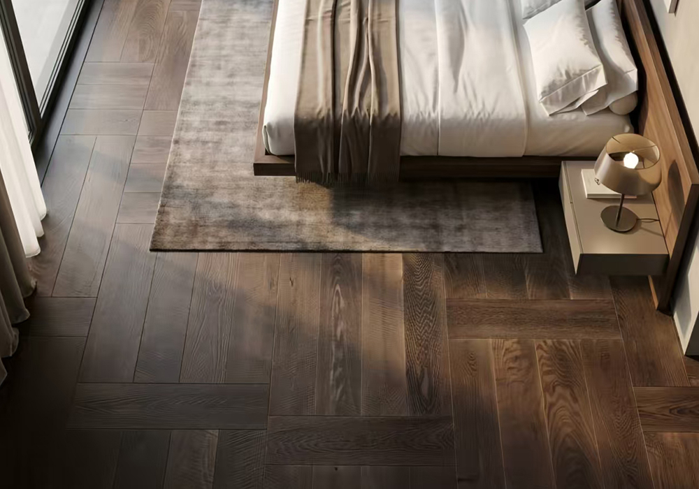 W9ZR5004 Herringbone Parquet Oak Natural Ease Flooring Panel