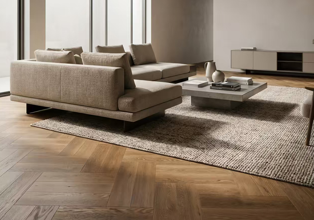 W9ZR5007 Herringbone Parquet Oak Joyful Living Flooring Panel