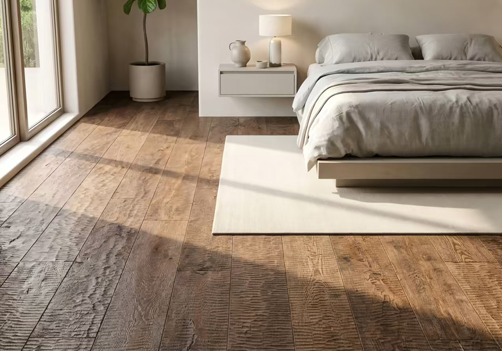 W9ZR5011 Herringbone Parquet Oak Moonlit Elegance Flooring Panel
